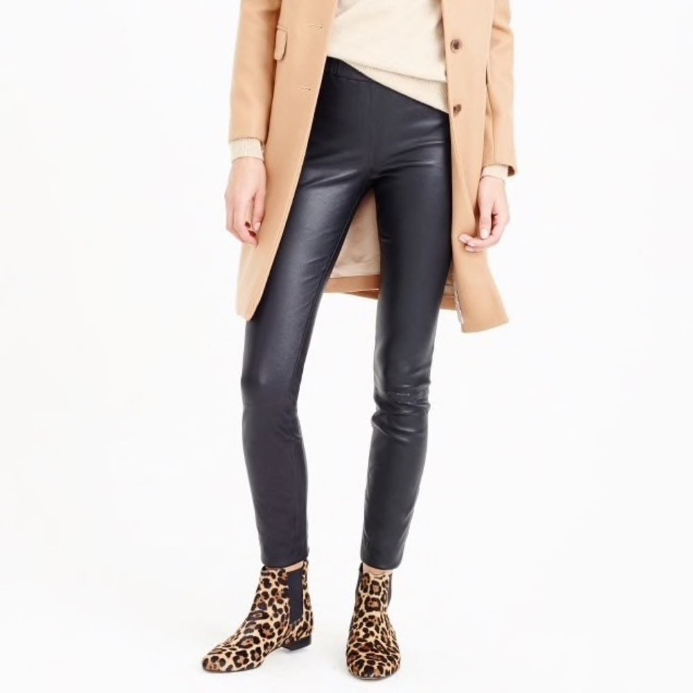 J. Crew Collection leather pants